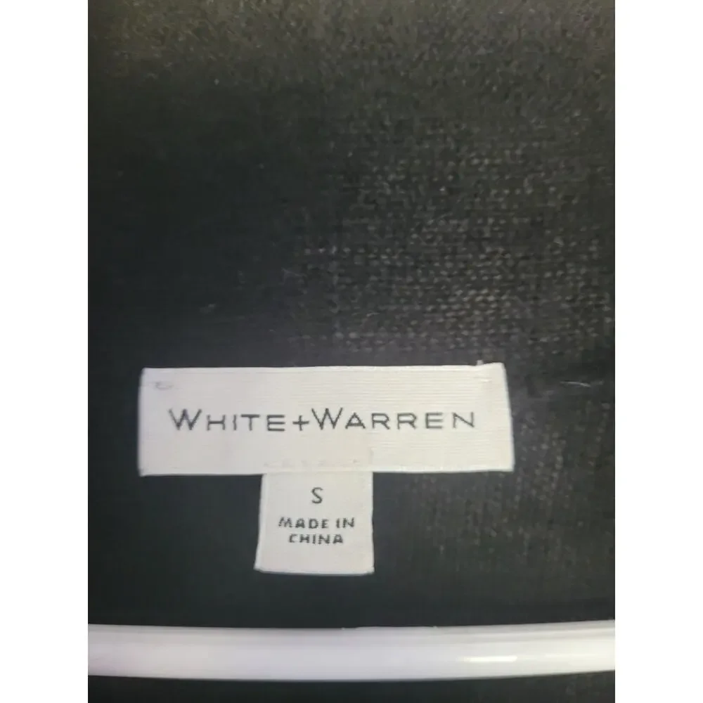 White + Warren Cashmere Women's Black Long Sleeve Cardigan S‎ #14
